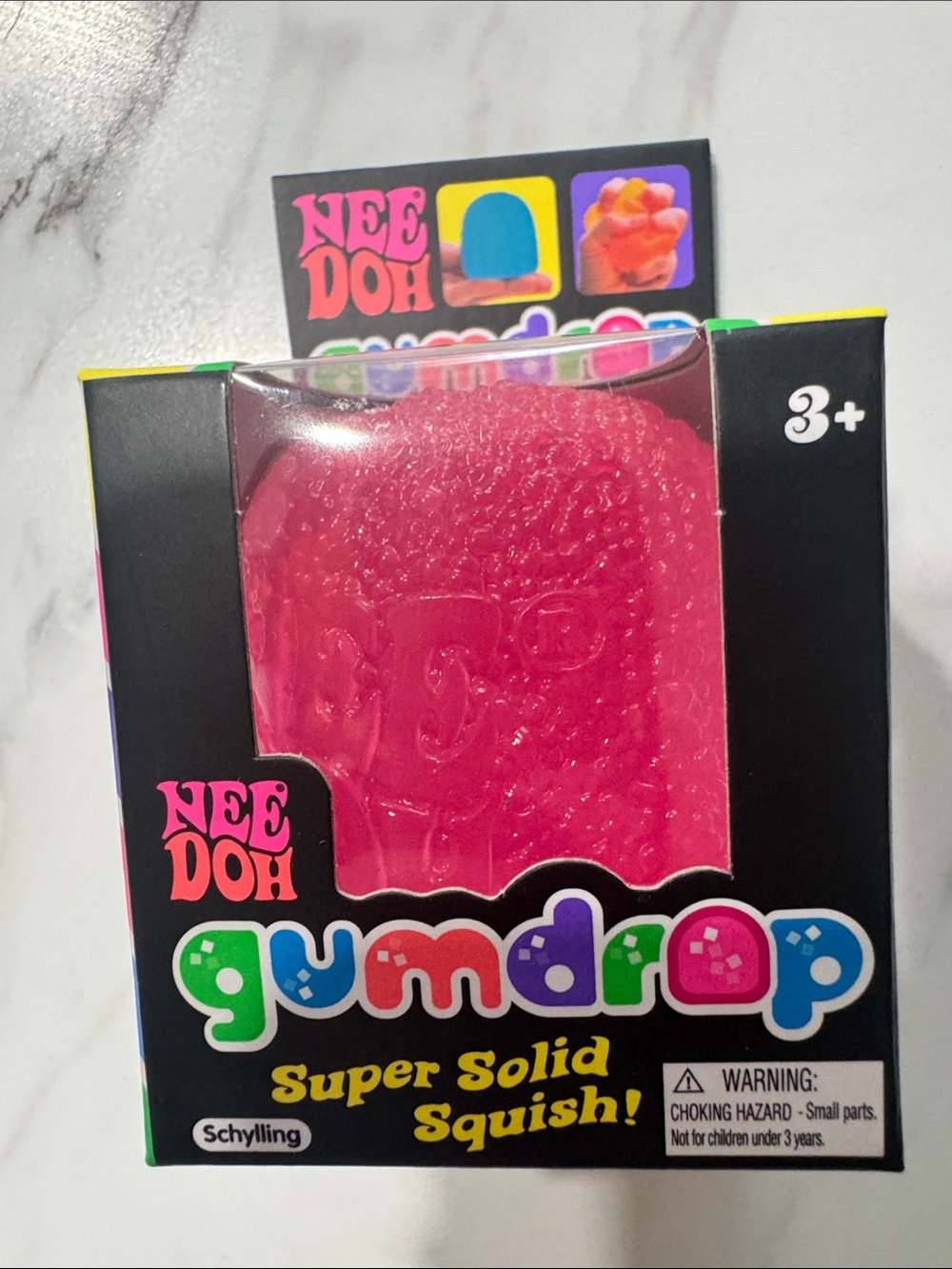 Authentic NeeDoh Gumdrop Super Solid Squish!- Pink